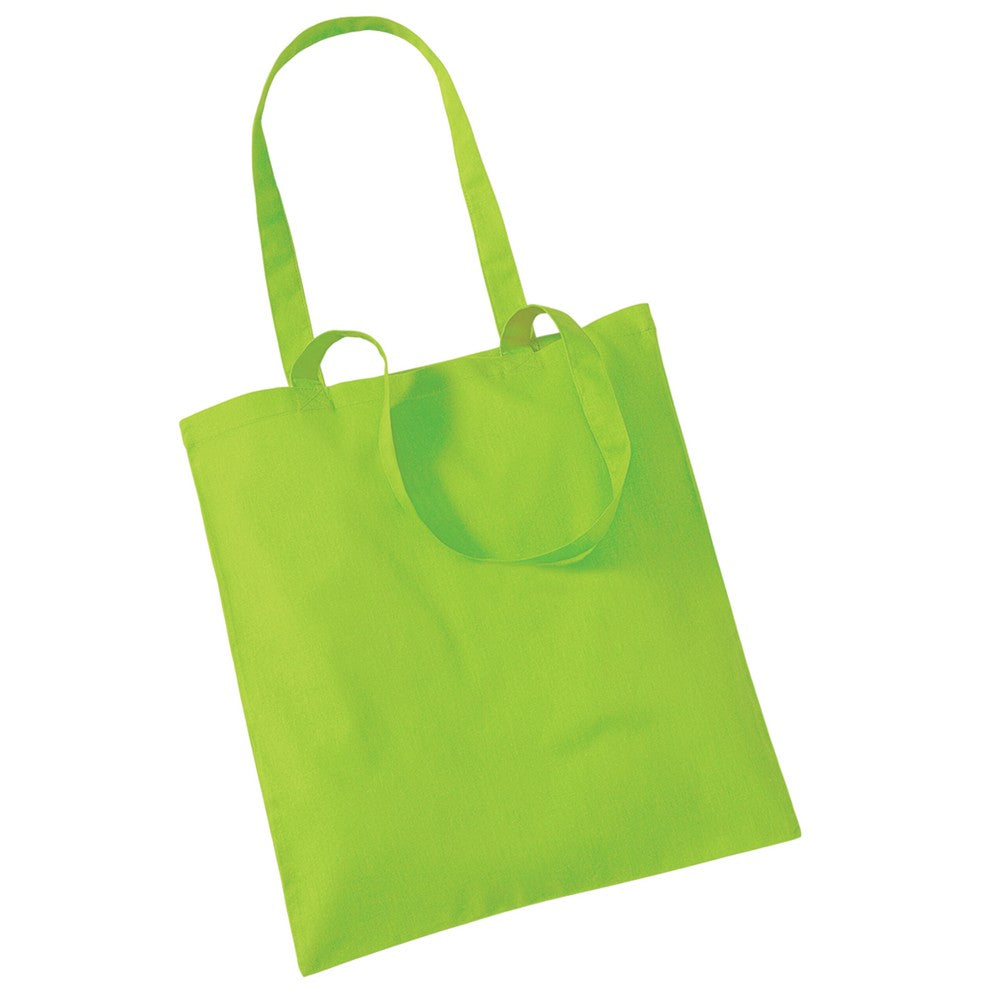 Lime - Back - Westford Mill Long Handle Tote Bag