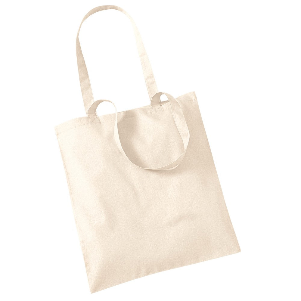 Natural - Back - Westford Mill Long Handle Tote Bag