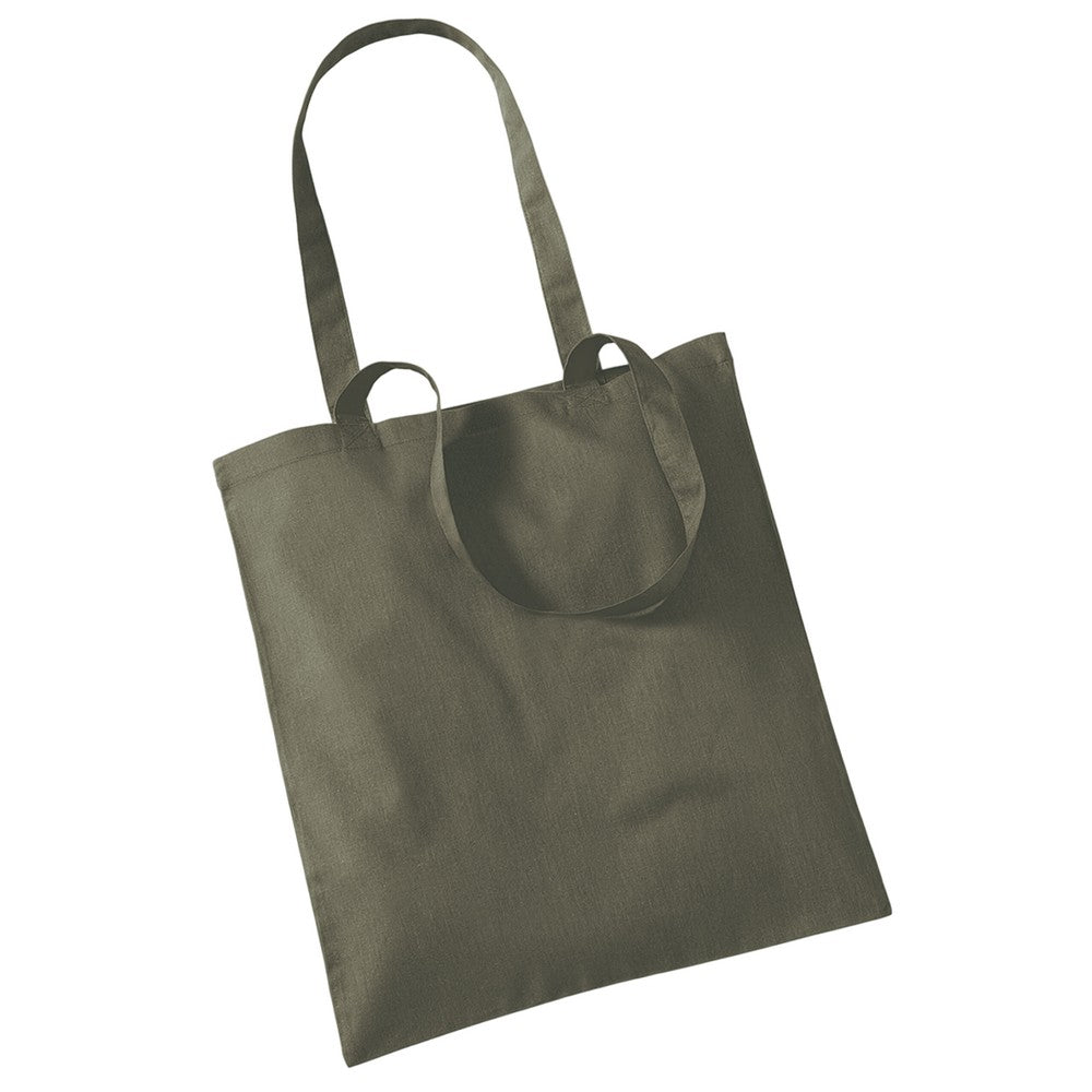 Olive - Back - Westford Mill Long Handle Tote Bag