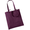 Plum - Back - Westford Mill Long Handle Tote Bag