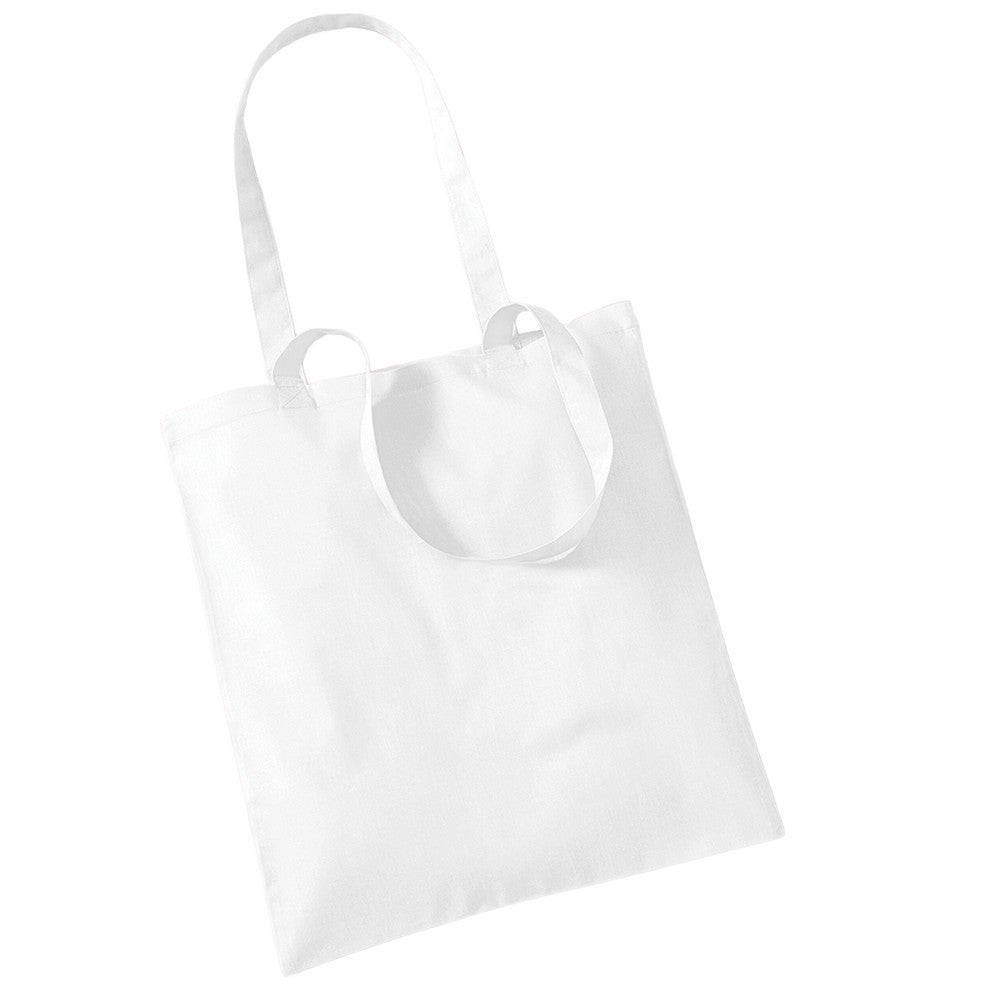 White - Back - Westford Mill Long Handle Tote Bag