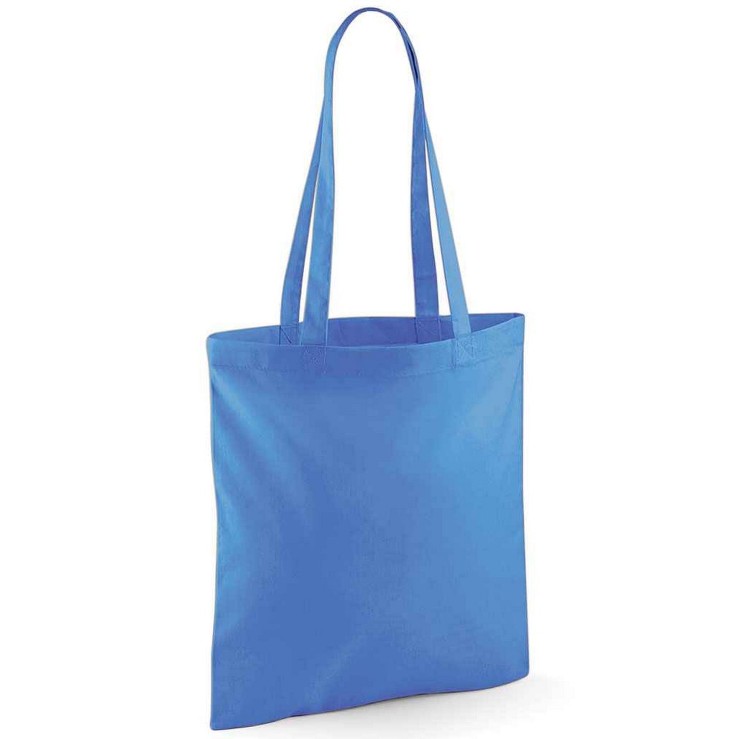 Cornflower Blue - Front - Westford Mill Long Handle Tote Bag