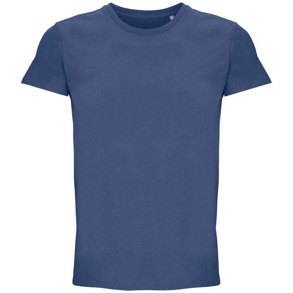 Denim - Front - SOLS Unisex Adult Crusader Recycled T-Shirt