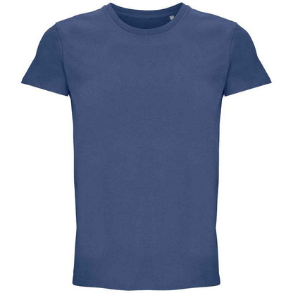 Denim - Front - SOLS Unisex Adult Crusader Recycled T-Shirt