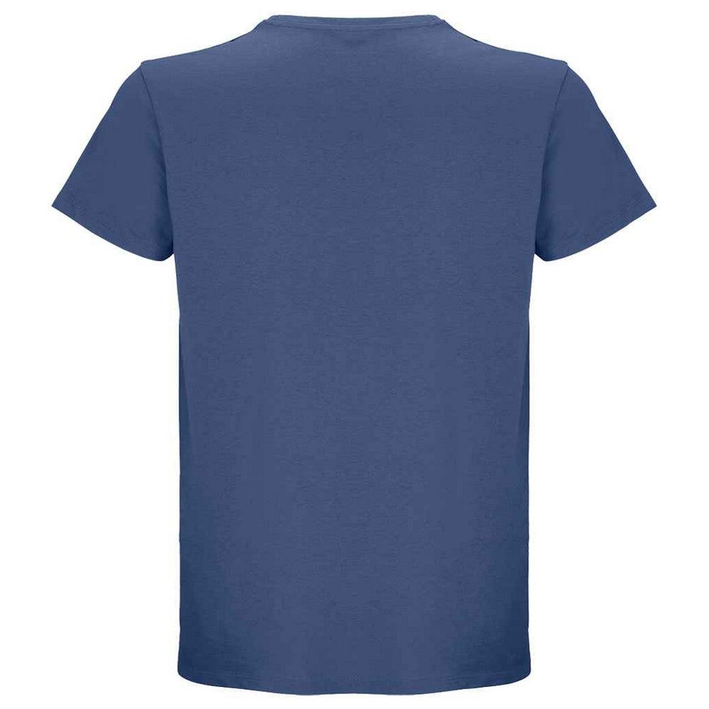 Denim - Back - SOLS Unisex Adult Crusader Recycled T-Shirt