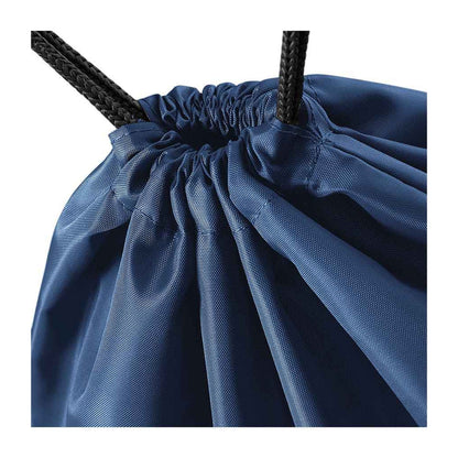 Navy - Back - Bagbase Budget Drawstring Bag