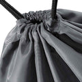 Graphite - Back - Bagbase Budget Drawstring Bag