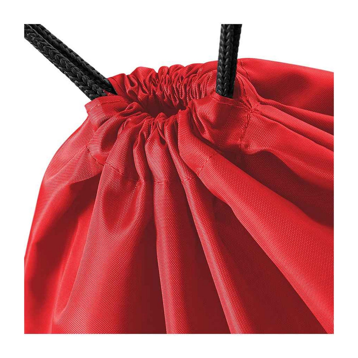 Red - Back - Bagbase Budget Drawstring Bag