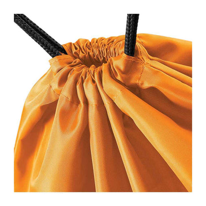 Orange - Back - Bagbase Budget Drawstring Bag