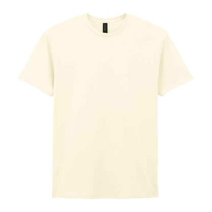 Off White - Front - Gildan Unisex Adult Ringspun Cotton Soft Touch T-Shirt