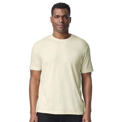 Off White - Side - Gildan Unisex Adult Ringspun Cotton Soft Touch T-Shirt