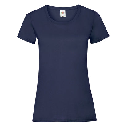 Deep Navy - Front - Fruit of the Loom Womens-Ladies Lady Fit T-Shirt