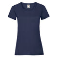 Deep Navy - Front - Fruit of the Loom Womens-Ladies Lady Fit T-Shirt