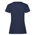 Deep Navy - Back - Fruit of the Loom Womens-Ladies Lady Fit T-Shirt