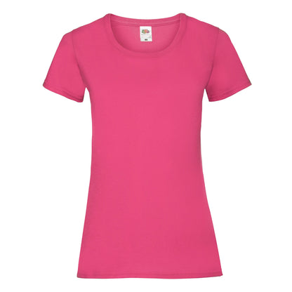 Fuchsia - Front - Fruit of the Loom Womens-Ladies Lady Fit T-Shirt