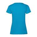 Azure - Back - Fruit of the Loom Womens-Ladies Lady Fit T-Shirt