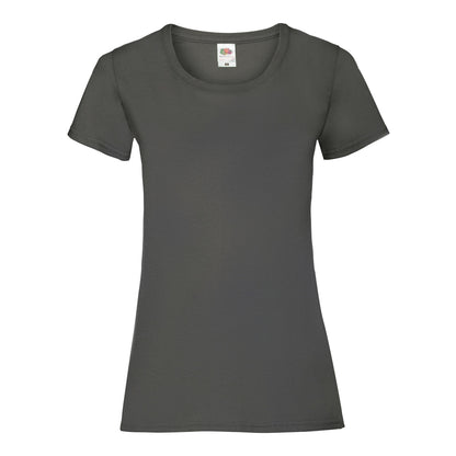 Light Graphite - Front - Fruit Of The Loom Womens-Ladies Lady Fit T-Shirt