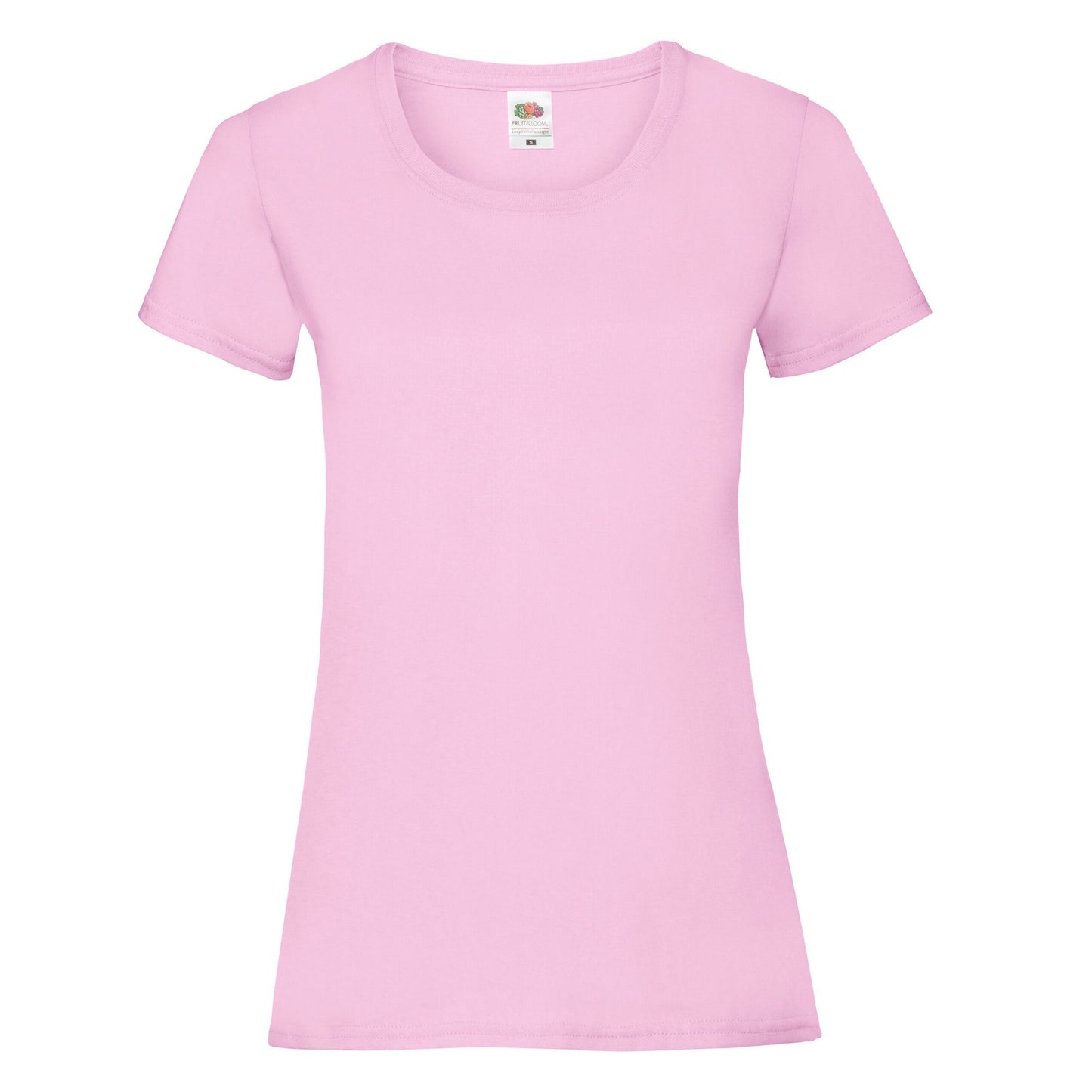Light Pink - Front - Fruit Of The Loom Womens-Ladies Lady Fit T-Shirt