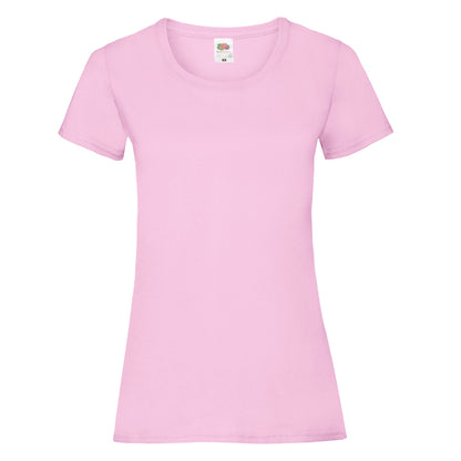 Light Pink - Front - Fruit Of The Loom Womens-Ladies Lady Fit T-Shirt