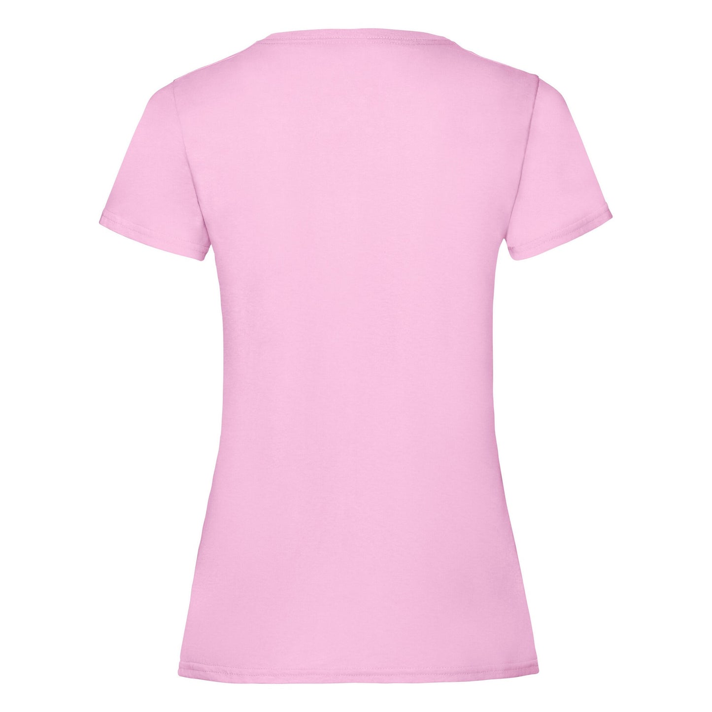 Light Pink - Back - Fruit Of The Loom Womens-Ladies Lady Fit T-Shirt