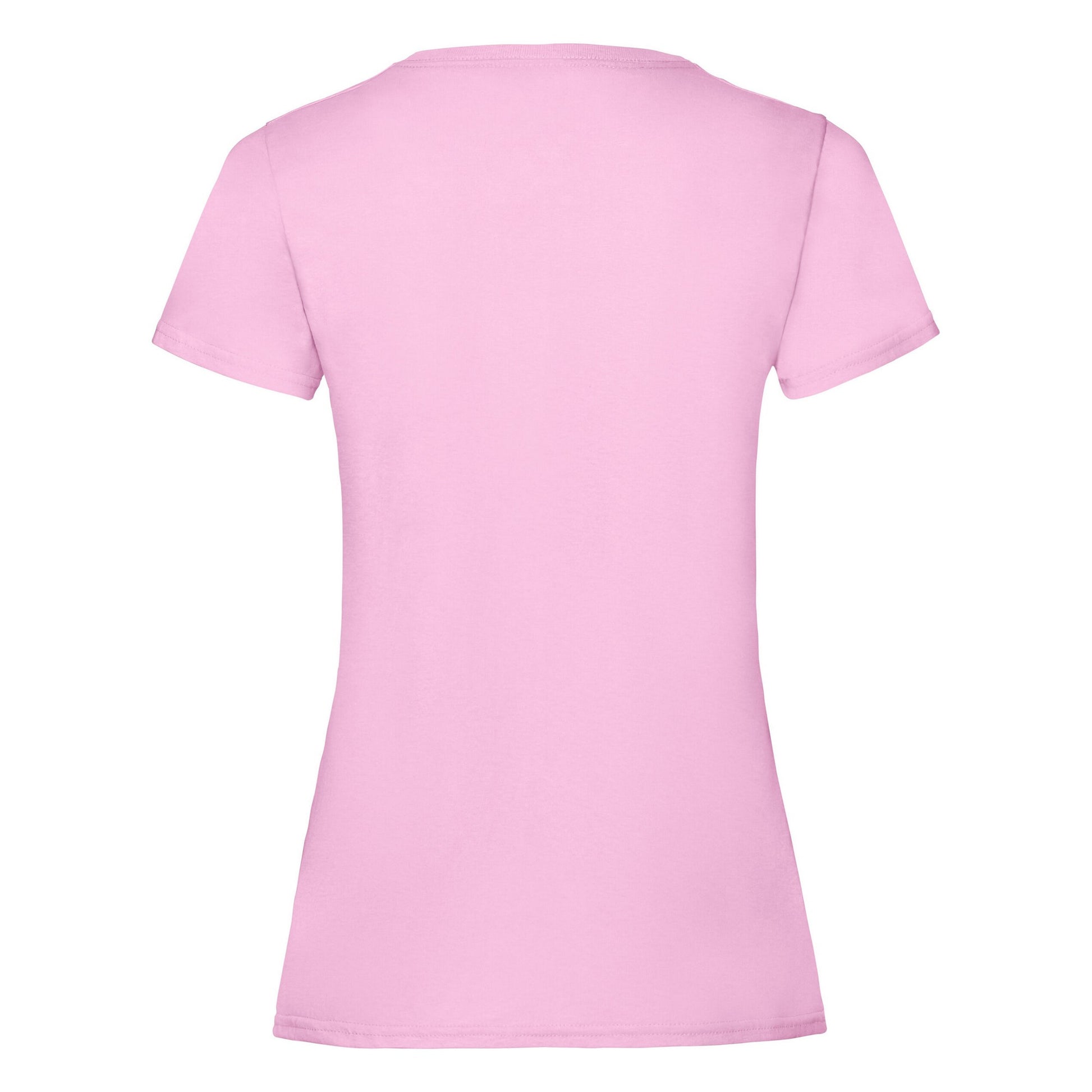 Light Pink - Back - Fruit Of The Loom Womens-Ladies Lady Fit T-Shirt