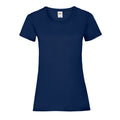 Navy - Front - Fruit of the Loom Womens-Ladies Lady Fit T-Shirt