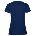 Navy - Back - Fruit of the Loom Womens-Ladies Lady Fit T-Shirt