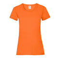 Orange - Front - Fruit of the Loom Womens-Ladies Lady Fit T-Shirt