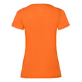Orange - Back - Fruit of the Loom Womens-Ladies Lady Fit T-Shirt