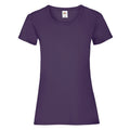 Purple - Front - Fruit of the Loom Womens-Ladies Lady Fit T-Shirt
