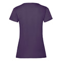 Purple - Back - Fruit of the Loom Womens-Ladies Lady Fit T-Shirt
