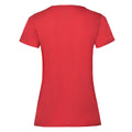 Red - Back - Fruit of the Loom Womens-Ladies Lady Fit T-Shirt