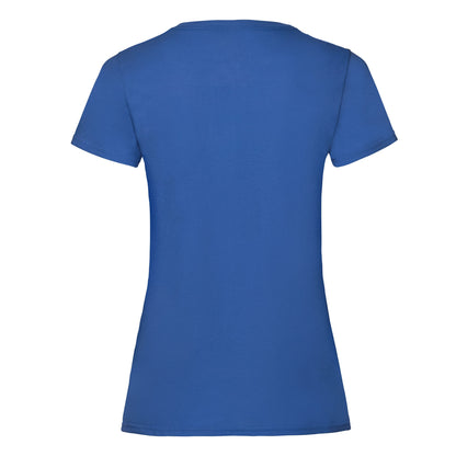 Royal Blue - Back - Fruit Of The Loom Womens-Ladies Lady Fit T-Shirt