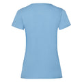Sky Blue - Back - Fruit of the Loom Womens-Ladies Lady Fit T-Shirt