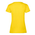Yellow - Back - Fruit of the Loom Womens-Ladies Lady Fit T-Shirt