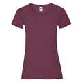 Burgundy - Front - Fruit of the Loom Womens-Ladies Lady Fit T-Shirt