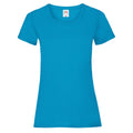 Azure - Front - Fruit of the Loom Womens-Ladies Lady Fit T-Shirt