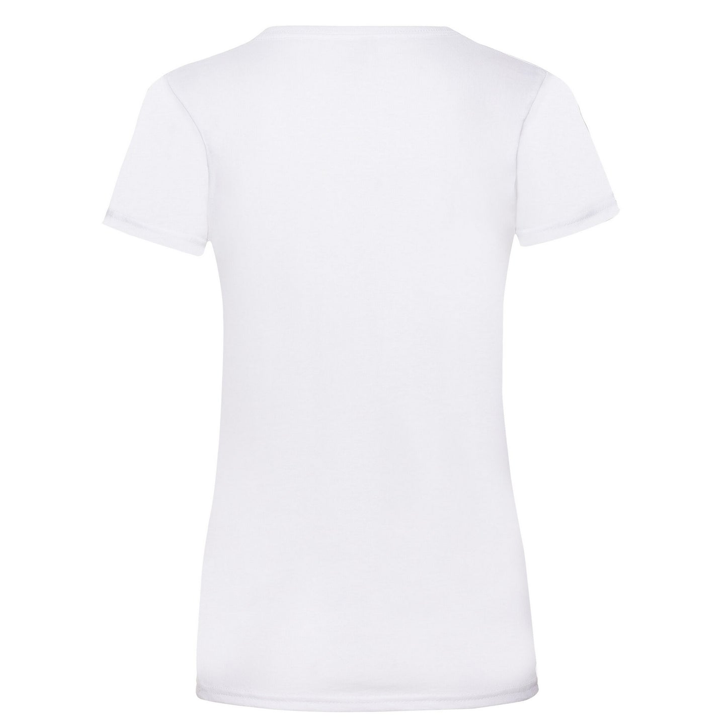 White - Back - Fruit of the Loom Womens-Ladies Lady Fit T-Shirt