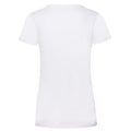 White - Back - Fruit of the Loom Womens-Ladies Lady Fit T-Shirt