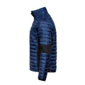 Navy-Black - Side - Tee Jays Mens Crossover Padded Jacket