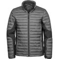 Space Grey-Black - Front - Tee Jays Mens Crossover Padded Jacket