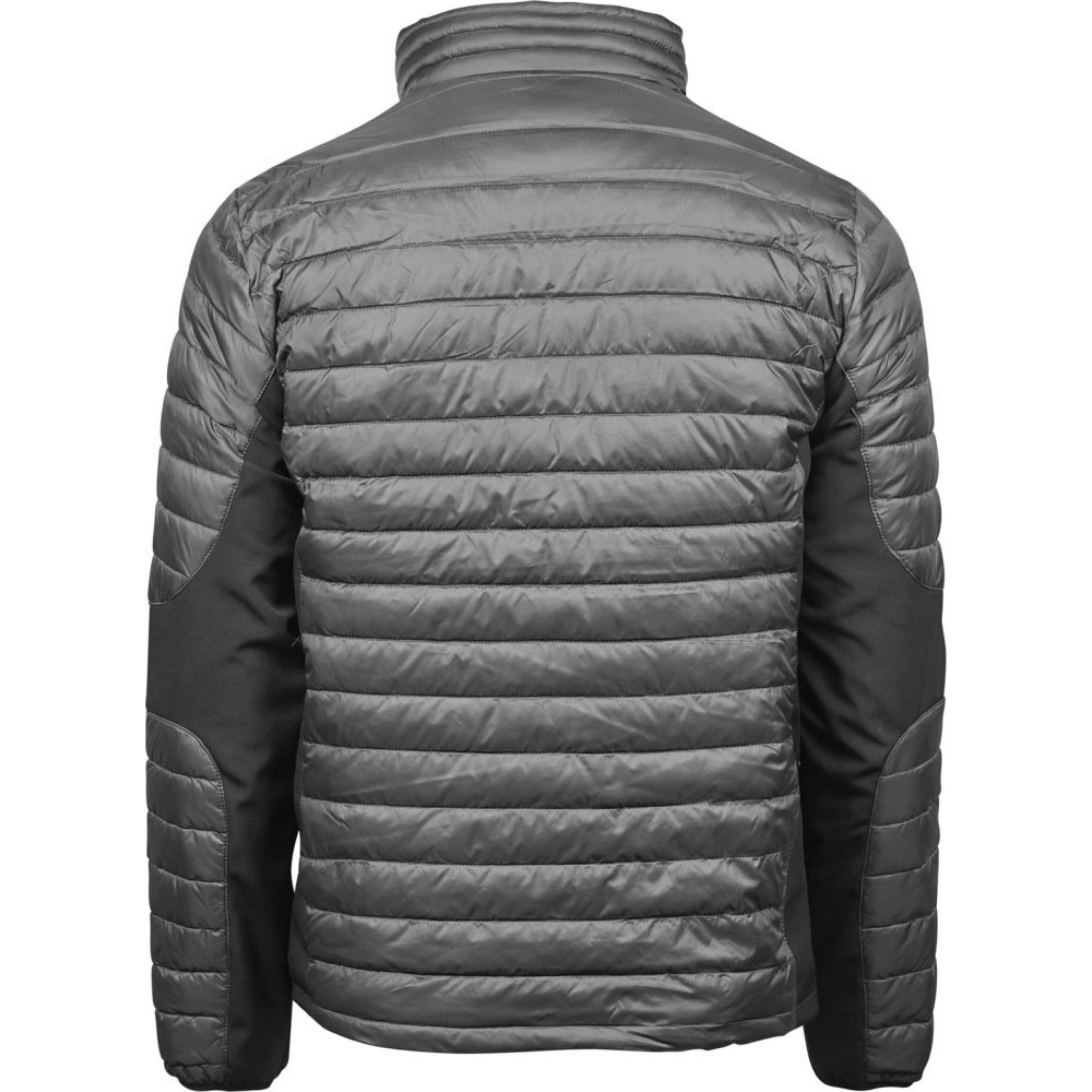 Space Grey-Black - Back - Tee Jays Mens Crossover Padded Jacket