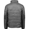 Space Grey-Black - Back - Tee Jays Mens Crossover Padded Jacket