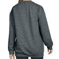 Dark Heather - Back - Gildan Mens Heather Crew Neck Sweatshirt