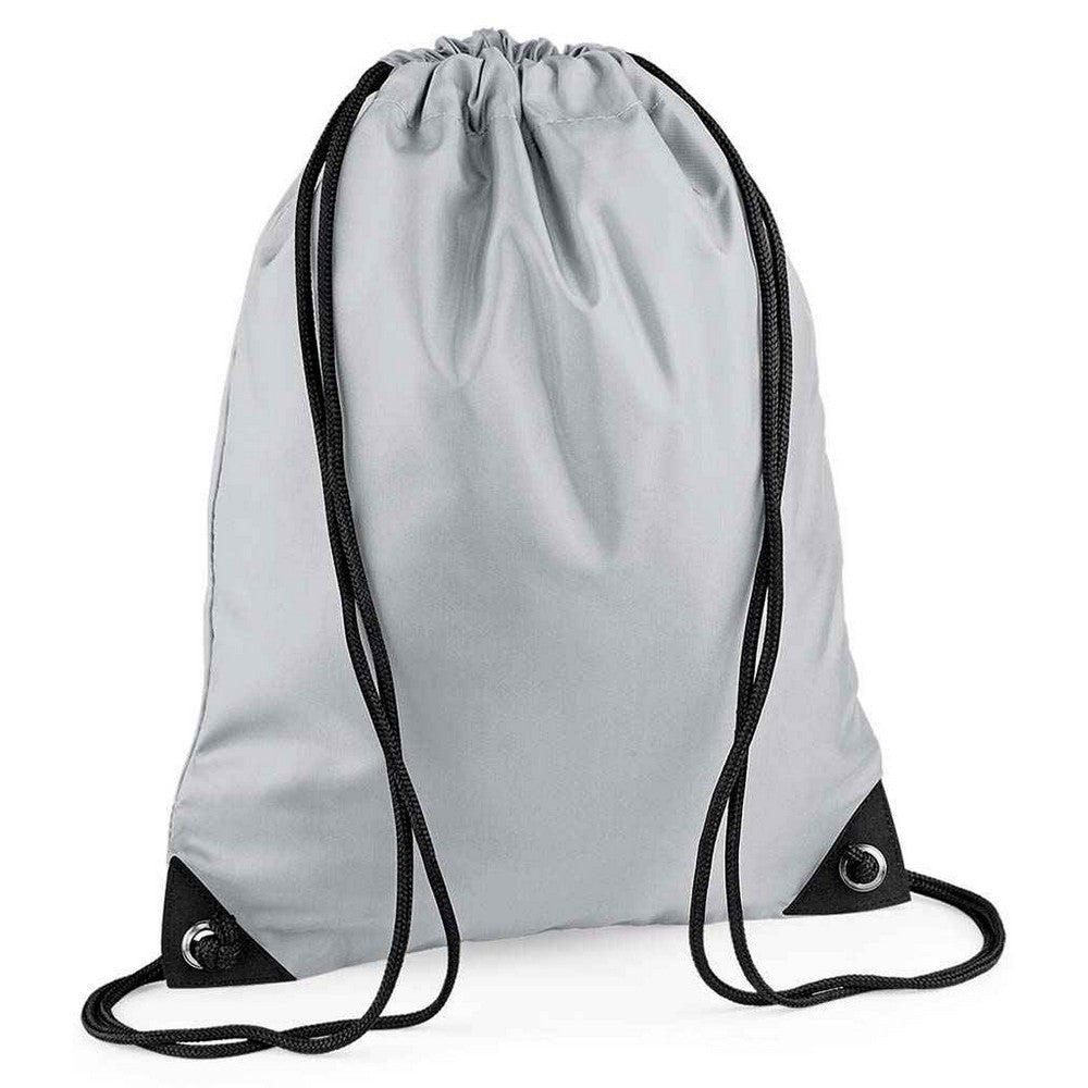 Light Grey - Front - Bagbase Premium Drawstring Bag