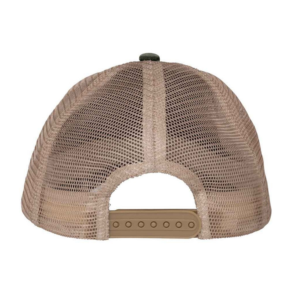 Khaki Green-Beige - Back - Native Spirit Unisex Adult Destroy Washed Trucker Cap