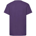 Purple - Back - Fruit of the Loom Childrens-Kids Original Cotton T-Shirt