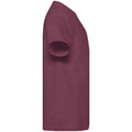 Burgundy - Side - Fruit of the Loom Childrens-Kids Original Cotton T-Shirt