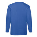 Royal Blue - Back - Fruit of the Loom Unisex Adult Valueweight Plain Long-Sleeved T-Shirt