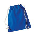 Bright Royal Blue - Front - Westford Mill Cotton Drawstring Bag